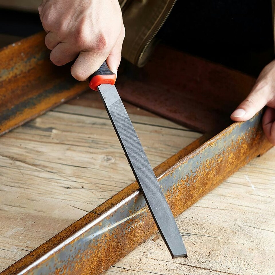 image 1 of Dekton High Quality Engineers Sure Grip Half Round Heavy Duty Metal File