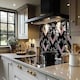 image 2 of Geometric Animal Print Splash Back | White