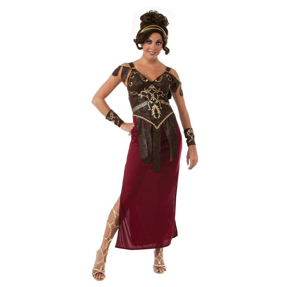 Bristol Novelty Womens/Ladies Glamason Costume - Red/Brown - S S