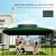 image 6 of Outsunny 3x4m Gazebo Replacement Roof Canopy 2 Tier Top UV Cover Green