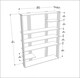 image 6 of Decorotika Jeni 7-tier Bookcase  - 120 cm W x 160 cm H x 29,6 cm D