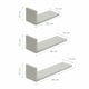 image 5 of Tutti Bambini Set of Three L-Shaped Wall Shelves - Dove Grey