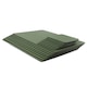 image 3 of Lara-May Set of 8 Olive Green Recycled Leather Placemats & 8 Leather Coasters