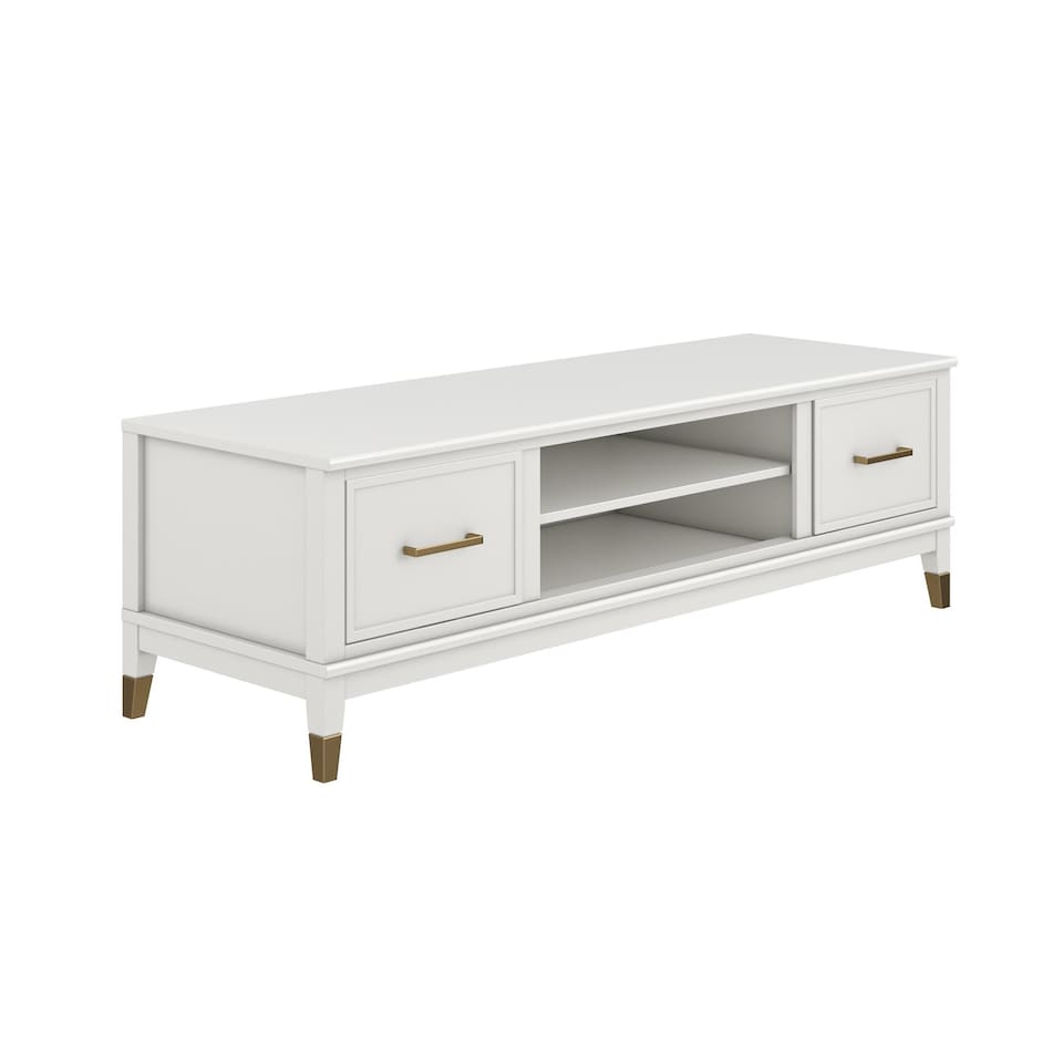 image 1 of Westerleigh TV-Stand with Doors in White | White | White | One Size | 23