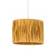 image 1 of Raffia - Natural 23cm Straw Pendant or Lamp Shade Brown