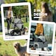 image 8 of PawHut Pet Stroller Foldable Dog Cat Travel Carrying Bag for Small Dogs
