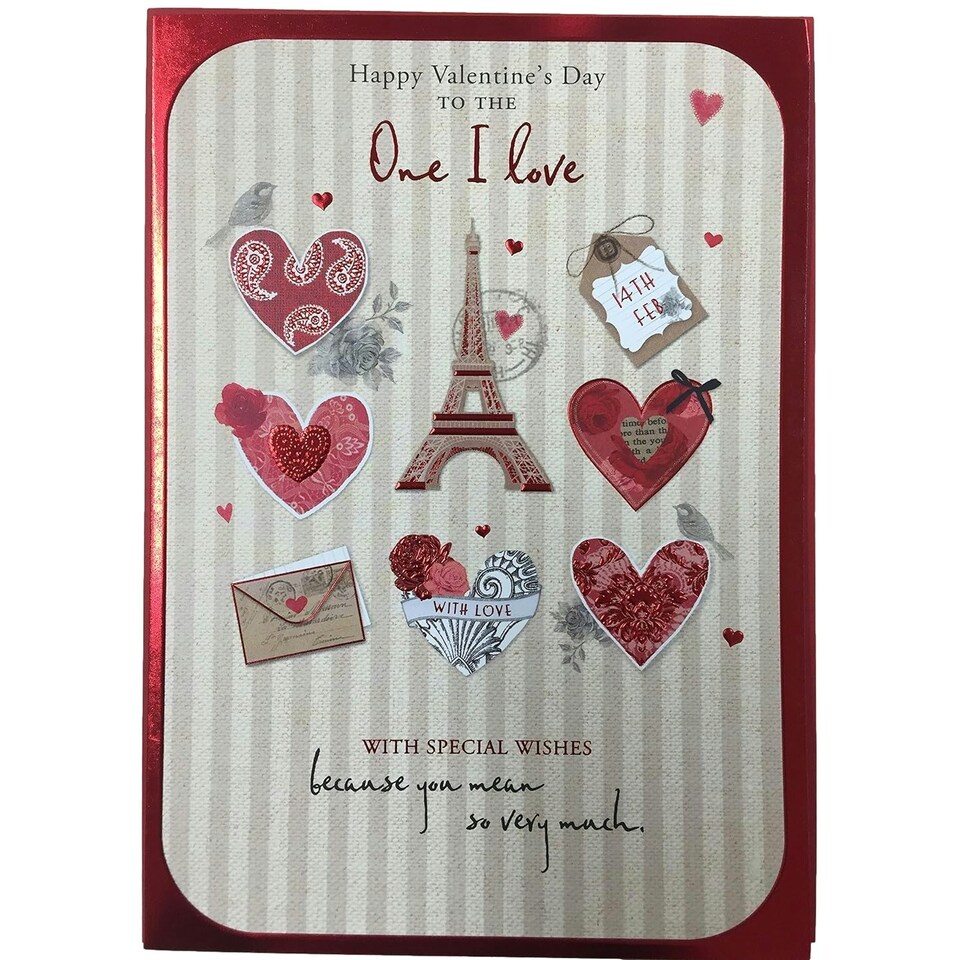 image 1 of Wishing Well One I Love Card Valentine's Day