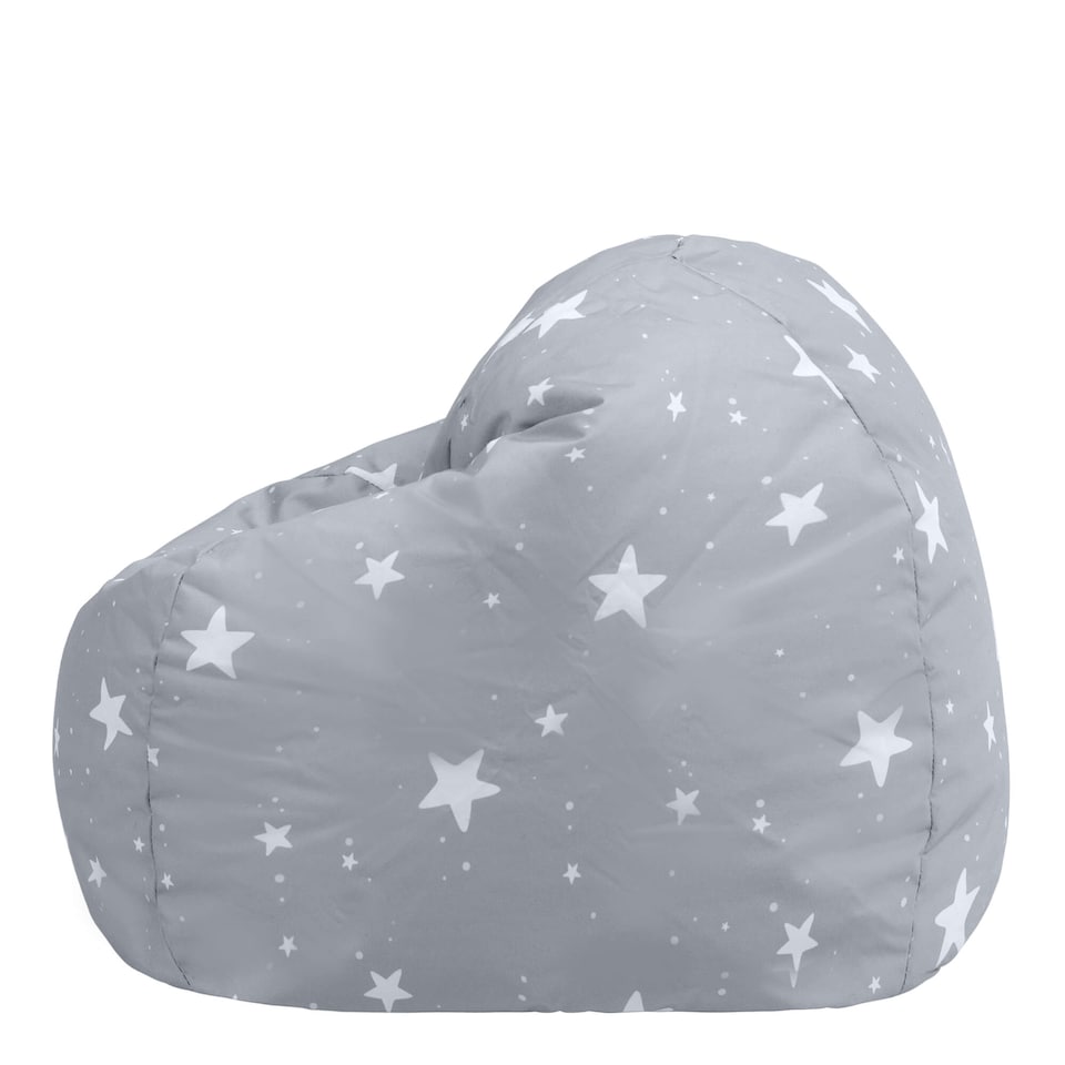 image 1 of icon Kids Starry Skies Bean Bag Chair Grey Childrens Bean Bags