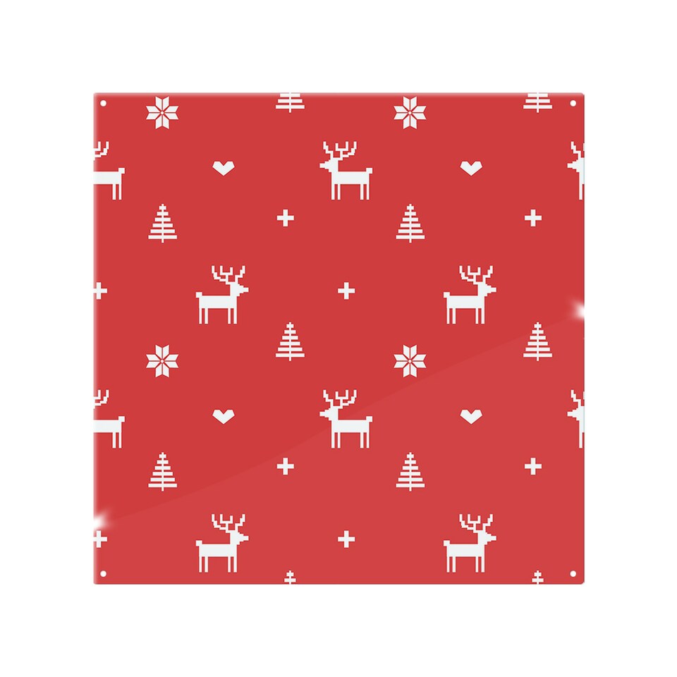 image 1 of Norway Christmas Festive Sweater Dining Splash Back | White