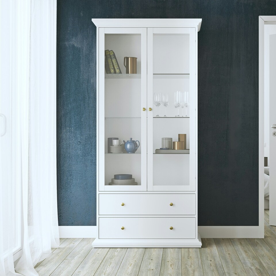 image 1 of Paris China cabinet in White