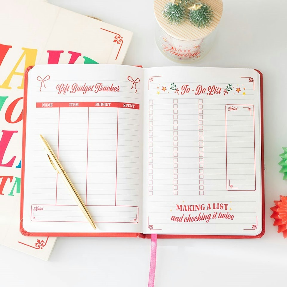image 1 of Christmas A5 Notebook Planner