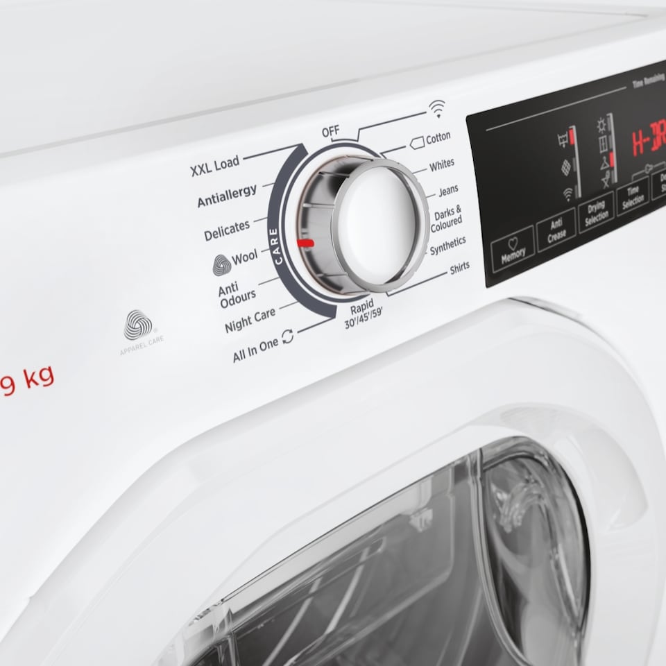 image 1 of Hoover HRE-C9TE-HDRY-350 9kg Load Condenser Tumble Dryer Class B Wi-Fi White