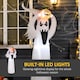 image 3 of HOMCOM 6FT 1.8m LED Halloween Inflatable Decoration Floating Ghost Pumpkin Party Outdoors Yard Lawn
