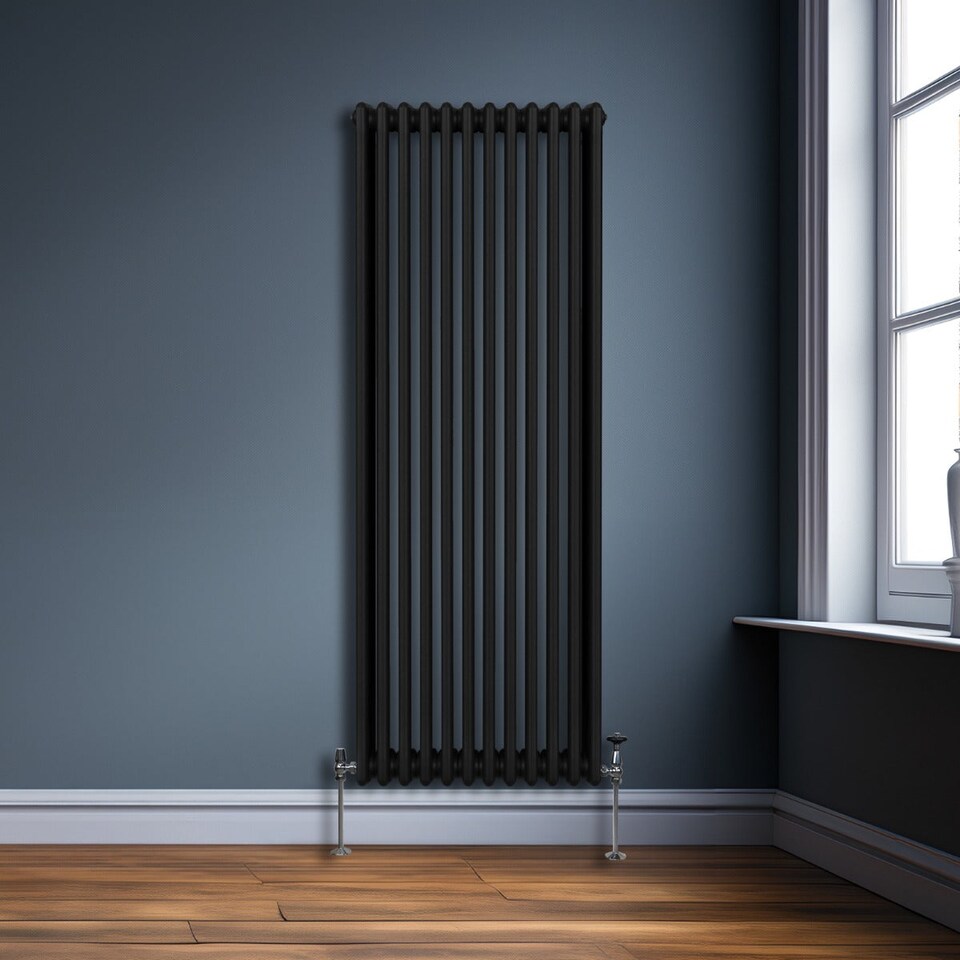 image 1 of Traditional 3 Column Radiator 1800 x 562mm Black