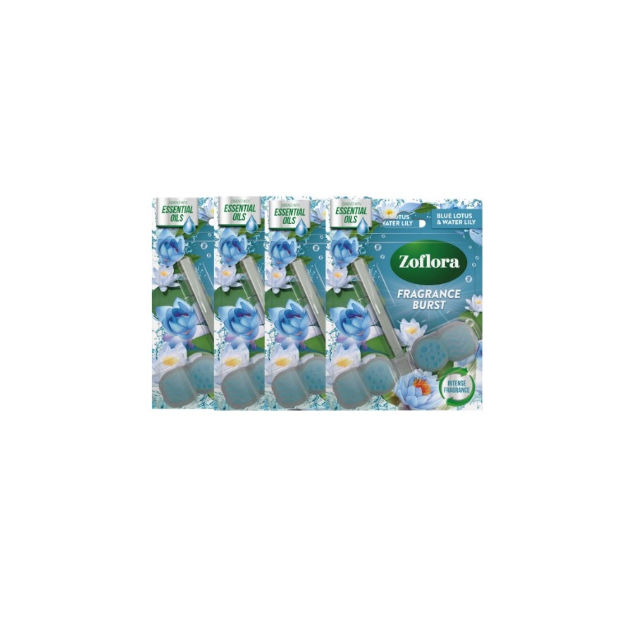 Zoflora Toilet Rim Block Blue Lotus and Water Lily | Blue | 4 - Tesco ...