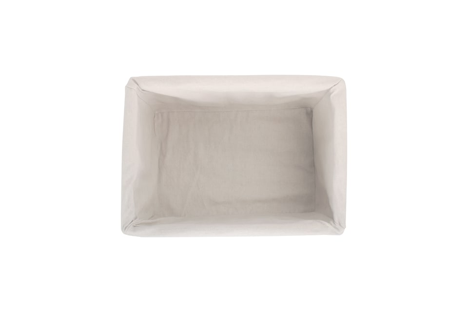 image 1 of Medium Lined Double Steamed Storage Basket | Brown | Brown