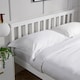 image 4 of Small Double White Wooden Bed 4ft Solid Pine Furniture High End Slatted Base