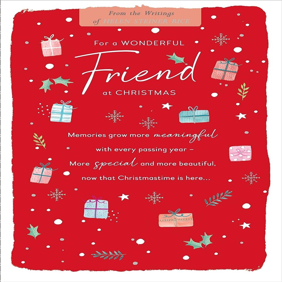 image 1 of Helen Steiner Rice Traditional Wonderful Friend Christmas Card