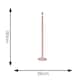 image 2 of ValueLights Bobbles Rose Pink Bobbin Floor Lamp Base