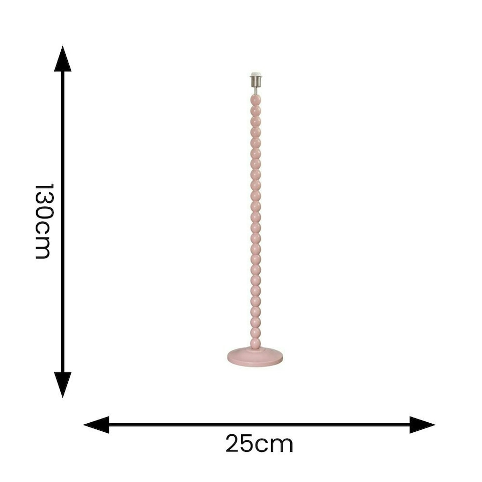 image 1 of ValueLights Bobbles Rose Pink Bobbin Floor Lamp Base
