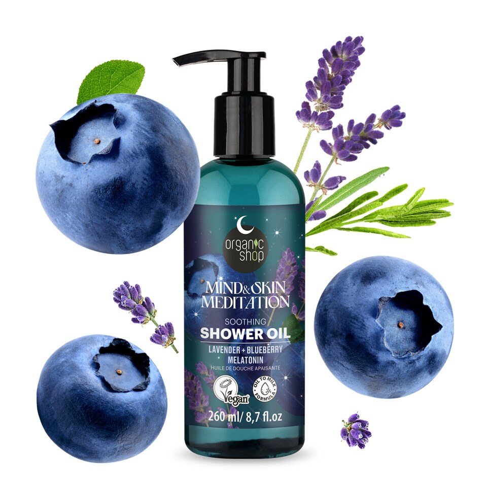 image 1 of Organic Shop Sleeping Soothing Shower Oil 260ml