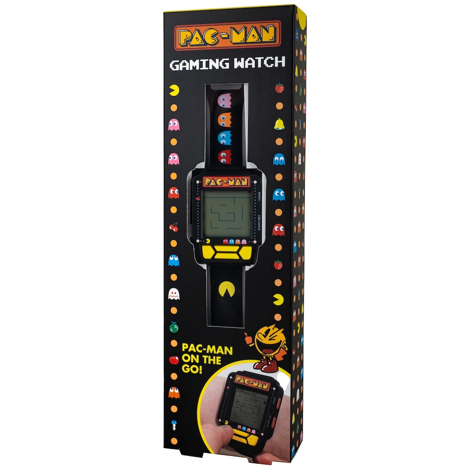 image 1 of PAC-MAN Gaming Watch with Retro Arcade Game & LCD Display