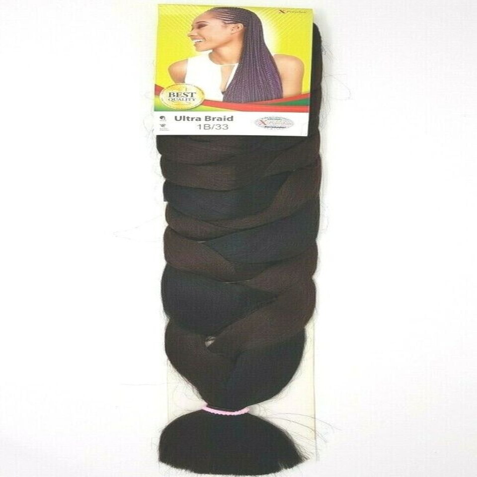 image 1 of X Pression Syn Ultra Braid X-PRESSION Ultra Hair Braid (Braiding) Extension (Choice of Colours) Multi | 99J | One Size