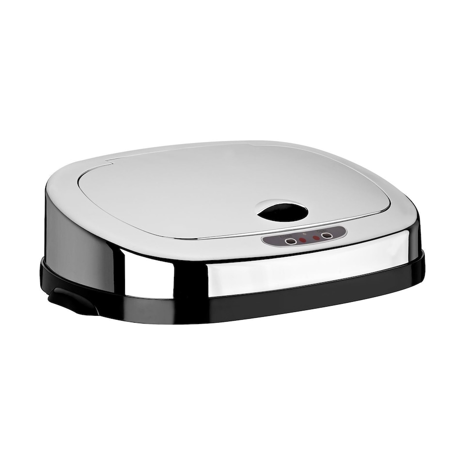image 1 of Rect 30L Stainless Steel Auto Sensor Kitchen Waste Dust Bin Automatic Motor BLACK