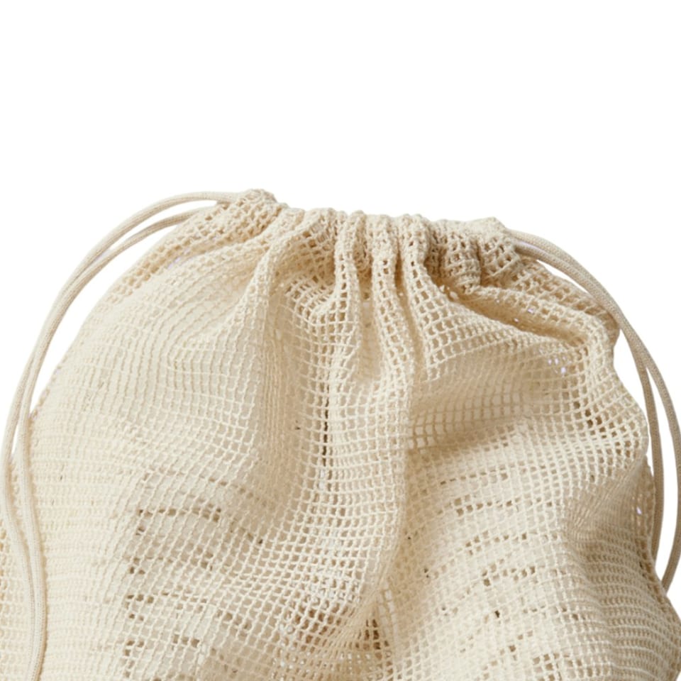 image 1 of Nutshell Cotton Drawstring Bag - Natural - One Size