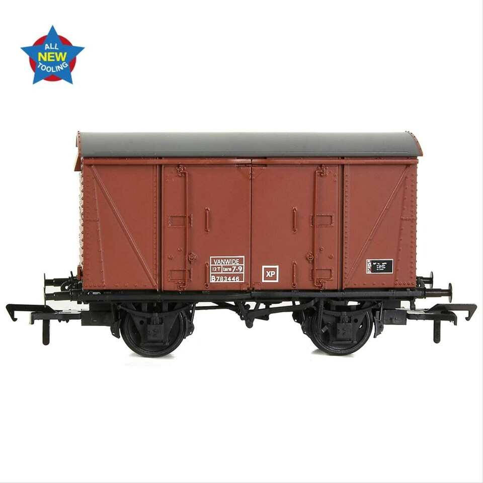 image 1 of Bachmann 12t Vanwide Ventilated Van BR Late Bauxite VANWIDE