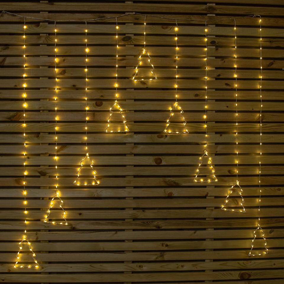 image 1 of 1.2m x 1.2m FlexiBrights Christmas Tree Curtain Lights with 258 Warm White LEDs