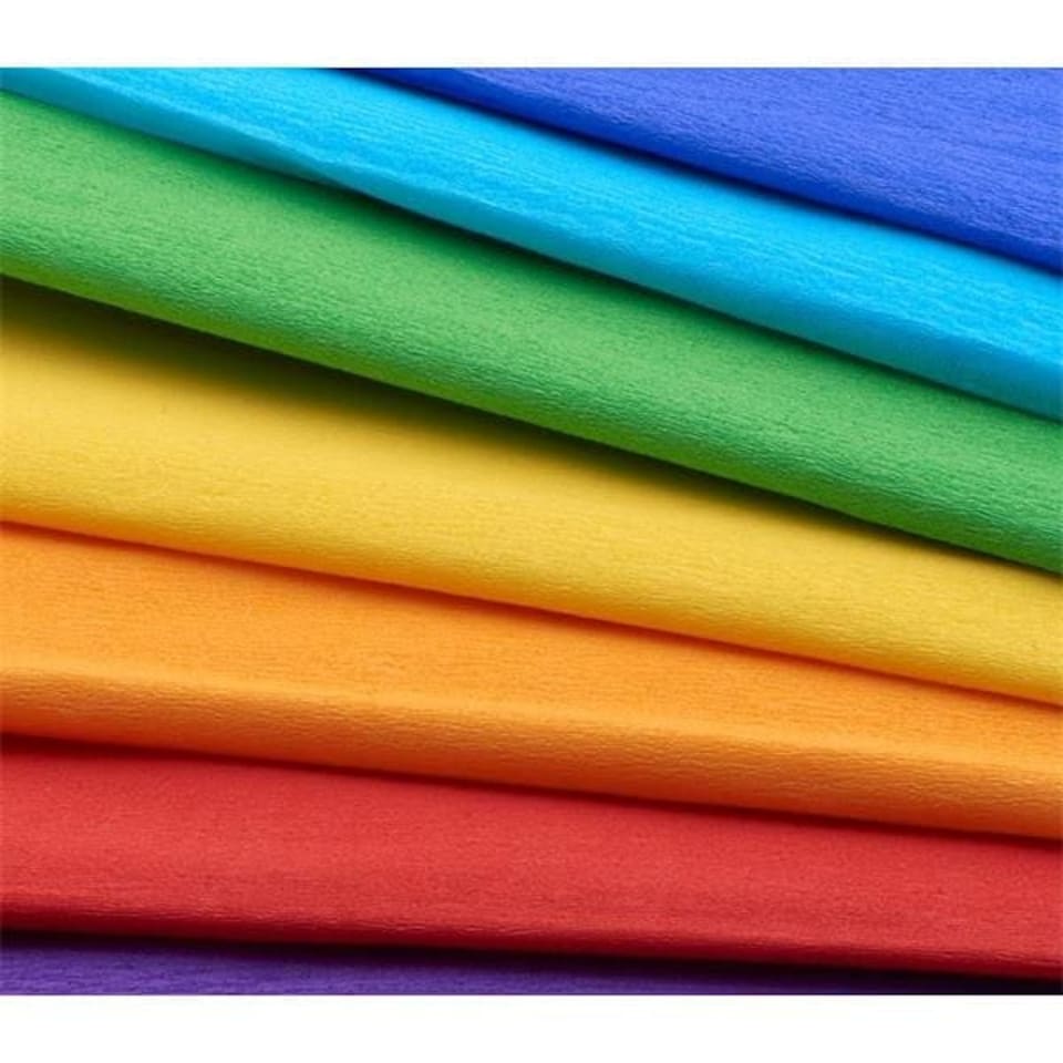 image 1 of Pack of 10 Assorted 50cm x 2m Crepe Paper by Icon Craft