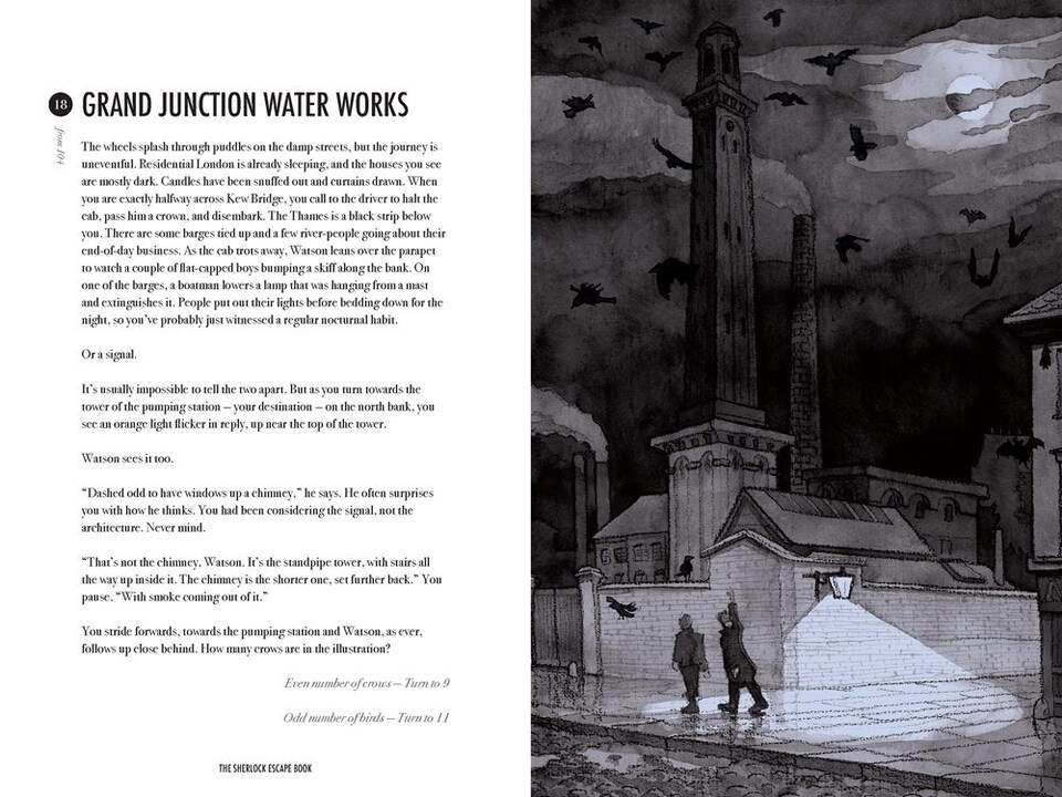 image 1 of Sherlock Holmes Escape Book London Waterworks