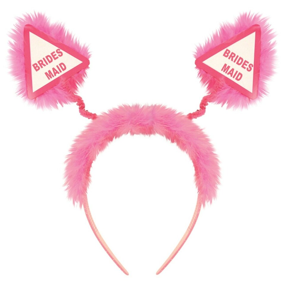 image 1 of Head Popper Pink W/Fur Bridesmaid