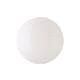 image 1 of ValueLights Isla White Paper Globe Ceiling 40cm Lamp Shade | White