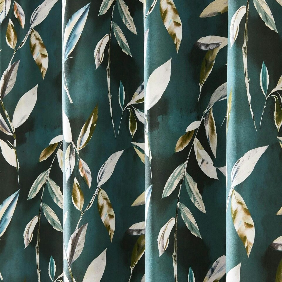 image 1 of Sundour Madrid Curtains Bottle Green Green | 46x72"