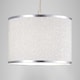 image 8 of Modern and Designer Mini Diamond Silver Glitter Fabric Lamp Shade 25cm Wide | Silver | Silver | 1