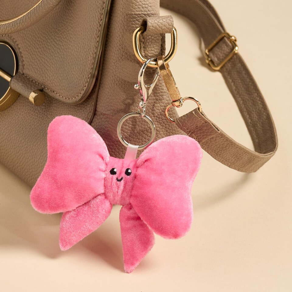 image 1 of OHS Sweetie Pie Bag Charm Keyring Soft Fleece Keychain