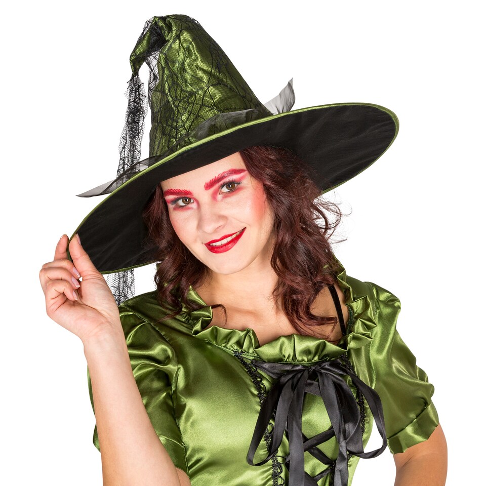 image 1 of Womens green witch costume | Green | green | 1