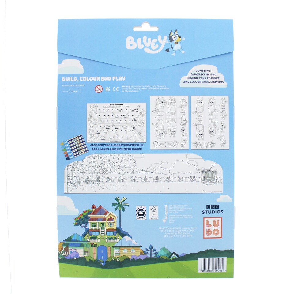 image 1 of Bluey Build, Colour & Play Set
