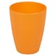 image 2 of 6x Small Plastic Drinking Cups 330ml | Orange | 1