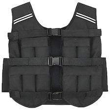 Modern Fitness 10kg Weighted Vest Black Adjustable Training Vest for Running & HIIT Soft-Contour Bodyweight Resistance