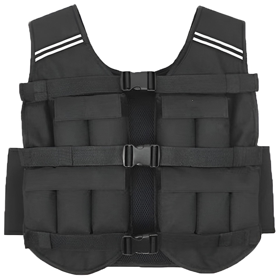 image 1 of Modern Fitness 10kg Weighted Vest Black Adjustable Training Vest for Running & HIIT Soft-Contour Bodyweight Resistance
