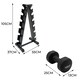 image 4 of Neoprene Dumbbells Set with Rack
