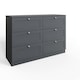 image 6 of FWStyle Artus Shaker 6 Drawer Chest Of Drawers Matt Grey