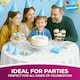 image 5 of 9pk White Round Tablecloths 140cm – Disposable Circular Party Covers with Durable Spill Protection for Weddings, Buffets & Events