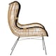 image 3 of Interiors by Premier Natural Rattan Egg Chair, Rustless Metal Rattan Chair, Easy Cleaning Armchair, Eco-friendly Outdoor Chair