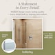 image 4 of Balterley Glass Walk In Wetroom Screen and Hinged Return Screen with Profile and Shower Tray | Silver | Chrome