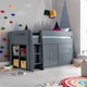 image 1 of Lacy Grey Storage Mid Sleeper And Noah Memory Foam Mattresses