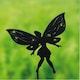 image 1 of Small Fairy Garden Ornament - Solid Steel - H30 cm - Black